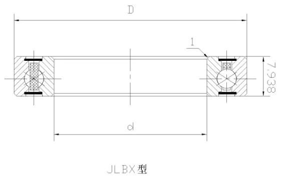 JLBX四點接觸球密封等截面薄壁軸承