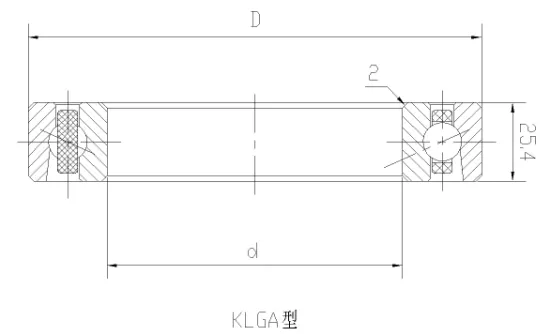 KLGA角接觸球等截面薄壁軸承